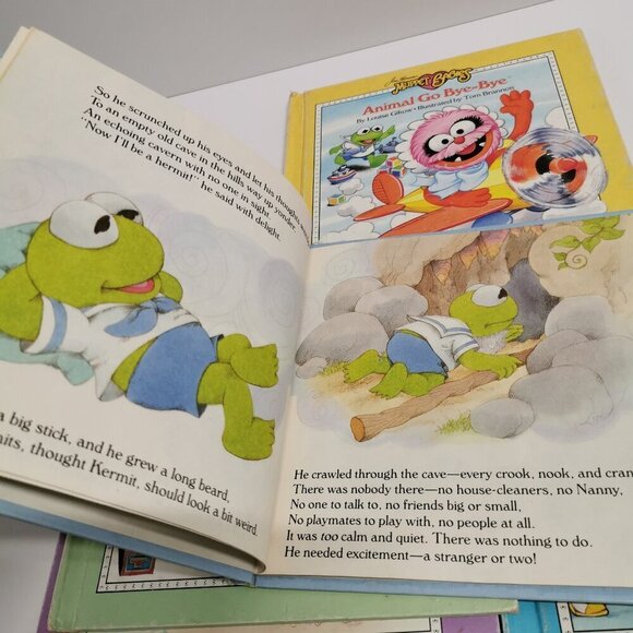 Muppet Babies Books Set of 5 Vintage Jim Henson Kids Stories Miss Piggy Kermit F - Picture 9 of 9